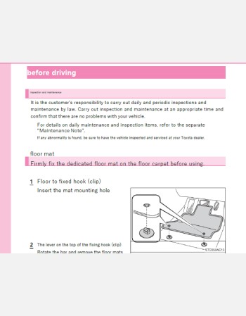 toyota porte 2017-2018 owners manual in english